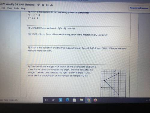 Please solve any of the following equations try as best as you can I appreciate the help and you wi