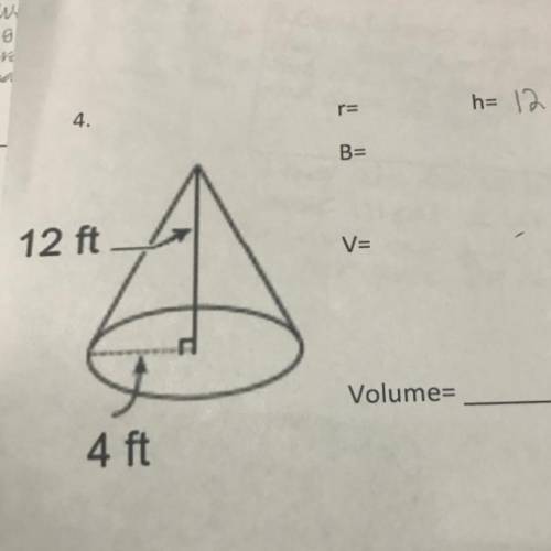 Find volume of shape