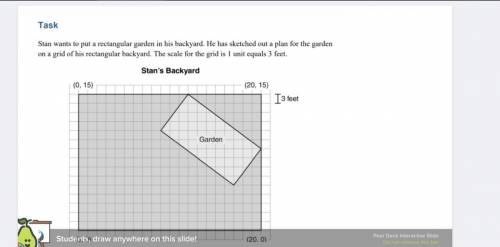 Part c: stan also wants to plan for a small square patio area to build a fire pit in his backyard.