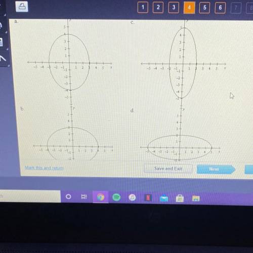 Which is the graph of x^2/16 + y^2/9 =1