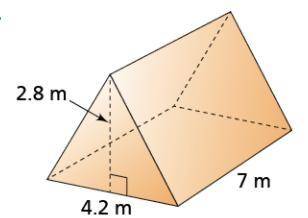 Find the volume of the prism shown.