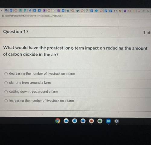 What would have the greatest long-term impact on reducing the amount of carbon dioxide in the air