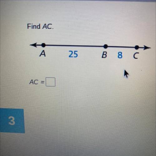 Help! How do I find AC in this equation?