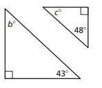 Tell whether the triangles are similar.