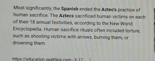 How were the Aztecs treated by the Spanish?