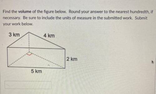 FIND THE VOLUME OF THE FIGURE BELOW AND SHOW WORK PLEASE HELP ME ASAP