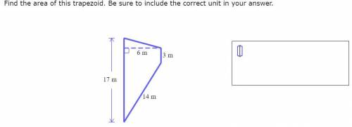 Find the area of this trapezoid. Be sure to include the correct unit in your answer.