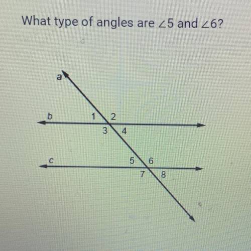 What type of angles are 25 and 26?