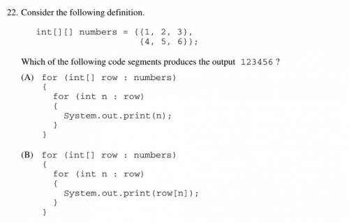 AP CSA Question:

I'm reviewing a test and can't get past this problem:
What is the difference bet