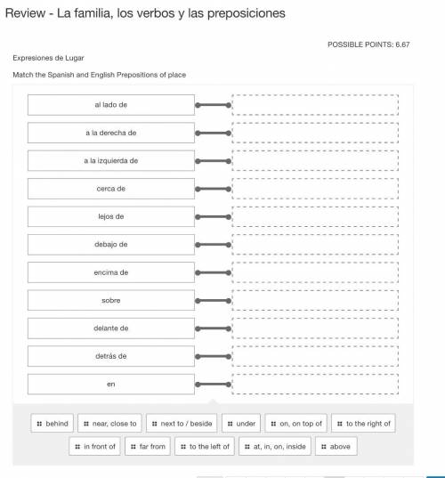 Pleas help Spanish home work prepositions