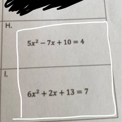 Solve by using the quadratic formula