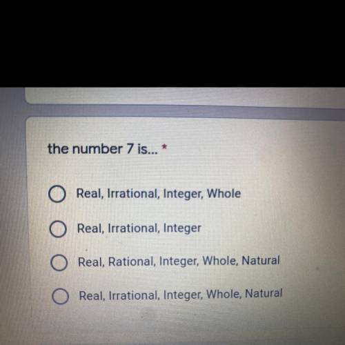 Please hope I’m really confused!!
the number 7 is...