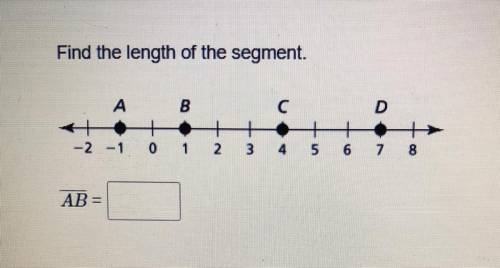 Find the length of the segment AB
Do not answer with a link