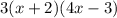 3(x+2)(4x-3)