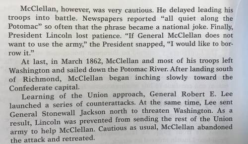 Choose a soldier in either McClellan’s army or Grant’s and write a letter home about your experienc