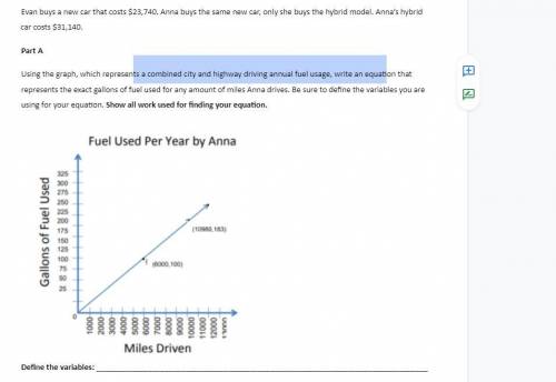 Equations of Lines

Evan buys a new car that costs $23,740. Anna buys the same new car, only she b