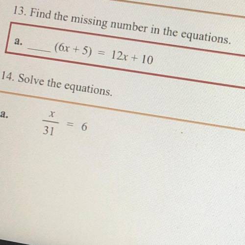 Find the missing number number 13