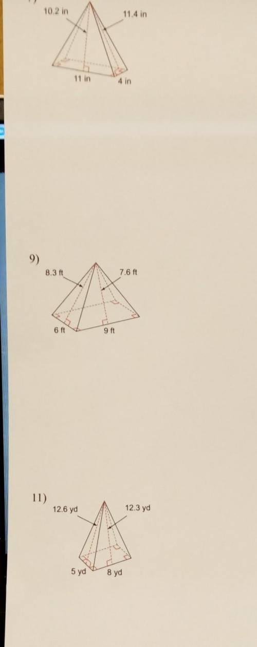 Find the surface area of each figure. Round your answer to the nearest hundredth if necessary. NO L