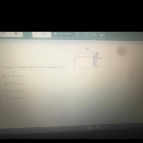 Find the surface area of the rectangular prism