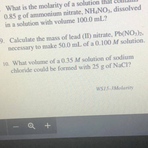 What volume of a 0.35 M solution of sodium chloride could be formed with 25 g of NaCl?