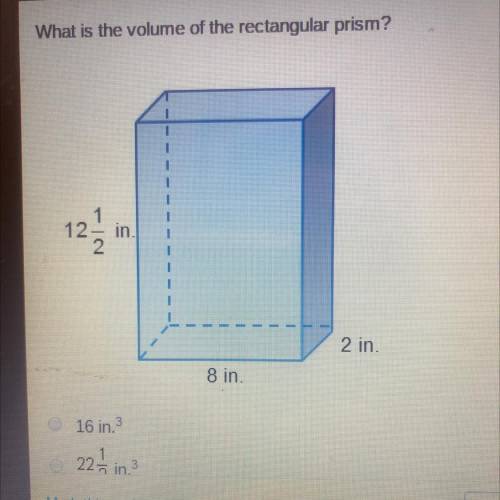 What is the volume of the rectangular prism?