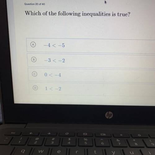 Look at the picture! 
Which of the following inequalities