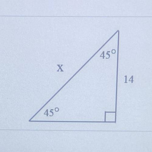 What is the value of x