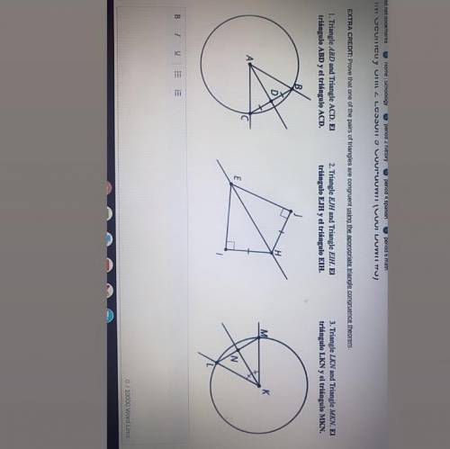 Help asap it’s for finals !!! Prove that one of the pairs of triangles are congruent