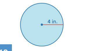 Find the area of the circle to the nearest hundredth.
