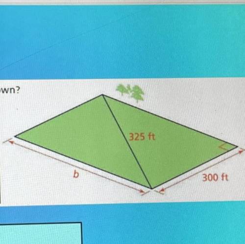 What is the length of the rectangular plot of land shown