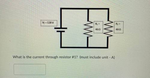 What is the current through resistor #1? (must include unit - A)