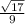 \frac{\sqrt{17} }{9}