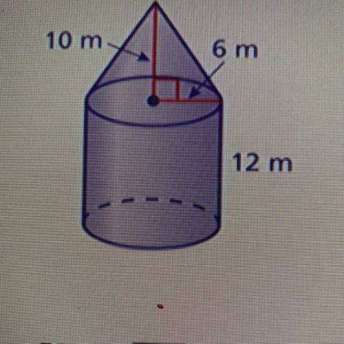 Find the volume of the solid. Round your answer to the nearest tenth.

10 m
6 m
12 m
V~. m3