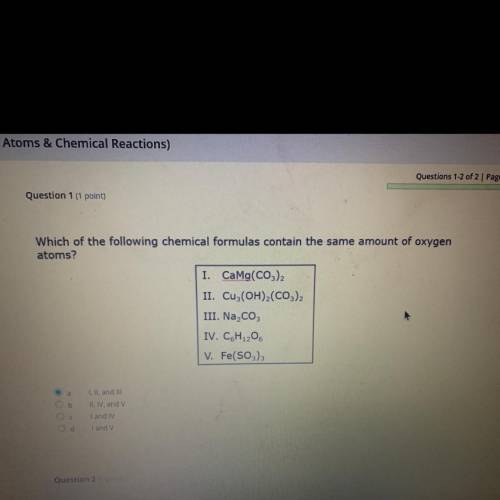 Which of the following chemical formulas contain the same amount of oxygen atoms?