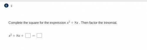 Complete the square for the expression