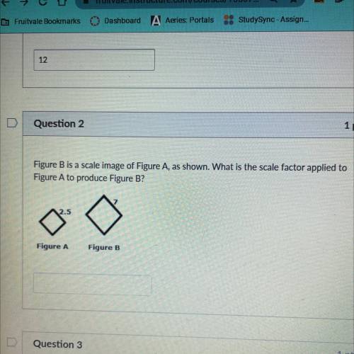 Figure B is a scale image of Figure A, as shown. What is the scale factor applied to

Figure A to