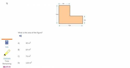 What is the area of the figure 
HELP PLEASE