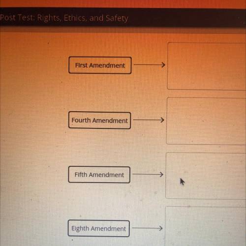 Plzzzz help Match the scenarios with the type of amendment they violate.

A. Law enforcement offic