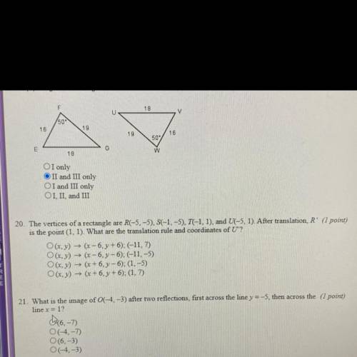 the vertices of a rectangle are R(-5,-5), S(-1,-5), T(-1,1) and U(-5,1) After translation, R’ is th