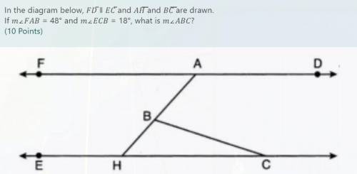 If ∠ = 48° and ∠ = 18°, what is ∠?