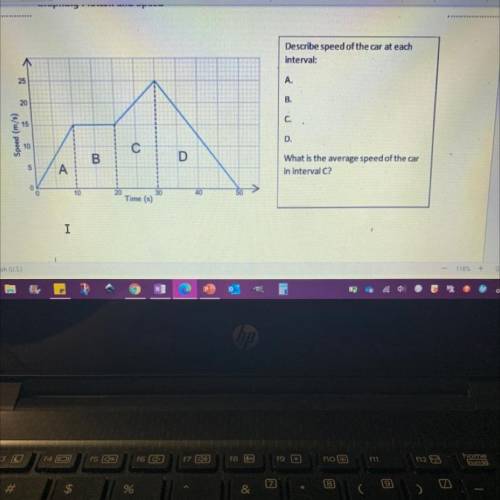 What is speed of the car at each interval?