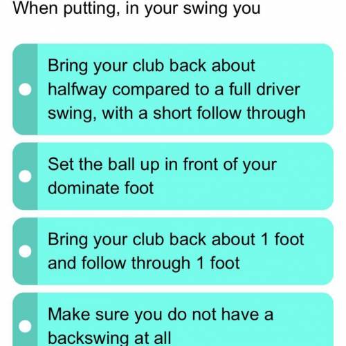 If you know about golf please help