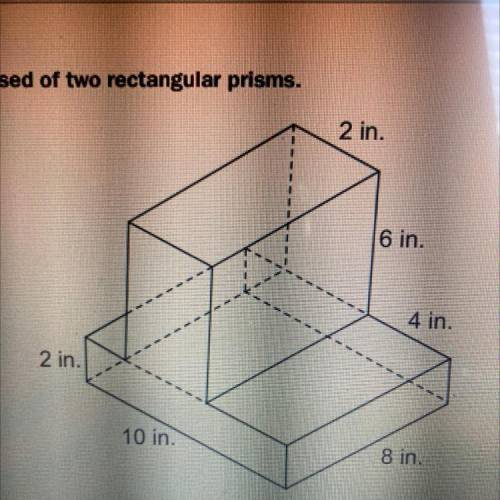 What is the volume of this figure, in cubic inches?