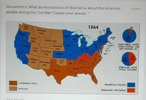 what did the election of 1864 tell us about the American people during the Civil War explain your a