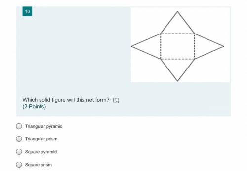 Which solid figure will this net form? Plz help