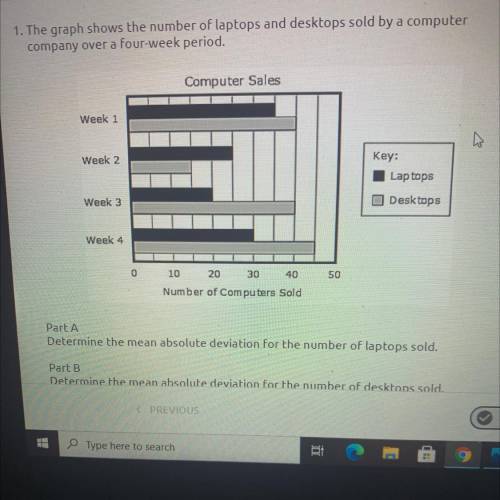 HELP URGENT!!!

-Determine the mean absolute deviation for the number of laptops sold.
- determine