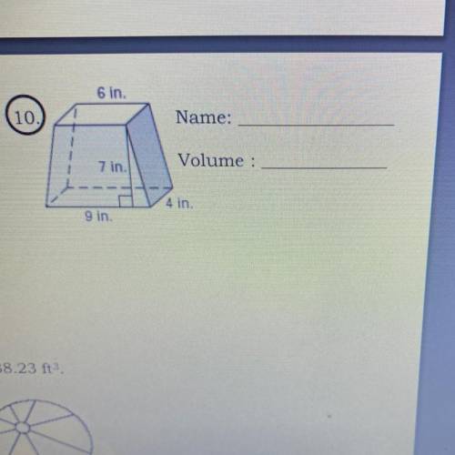 Help please! what would the volume be? i'm really stuck on this question
