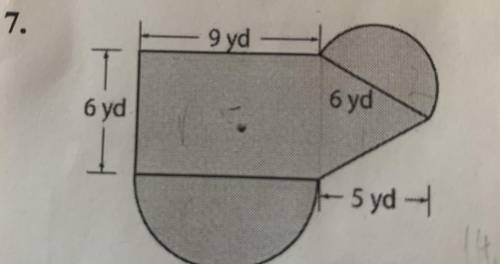 I’m supposed to find the area for both, I need to use 3.14 for pi and I need to round to a tenth. I