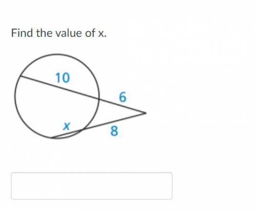 Find the value of x.