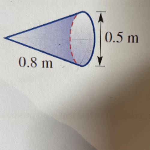 What is the volume of this cone, correct to two decimal places?